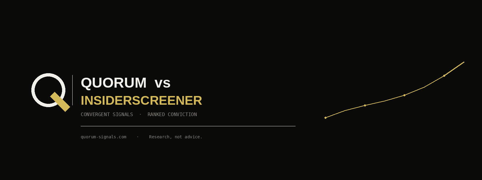 Quorum vs InsiderScreener